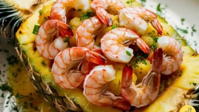 Camarão no Abacaxi Uma Receita Exótica Que Vai Surpreender Todos os Seus Sentidos!