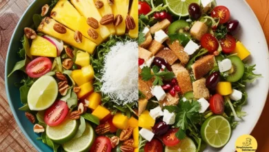 Salada Tropical e Salada Mediterrânea Refresque-se com Sabor e Saúde! 🥗🍍