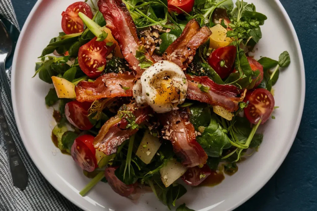 Salada de Espinafre com Bacon Uma Receita Irresistível para Seu Almoço Salada de Espinafre com Bacon Uma Receita Irresistível para Seu Almoço