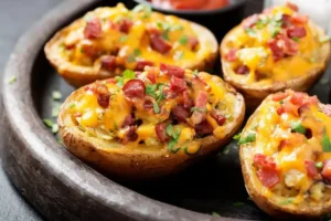 Receita de Batata Recheada com Bacon