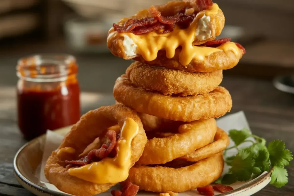 Onion Rings Recheadas A Explosão de Sabor que Vai Deixar Todo Mundo Babando!